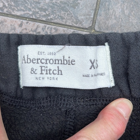 Abercrombie & Fitch Black Fleece Jogger Lounge Sweat Pants XS - Picture 6 of 7